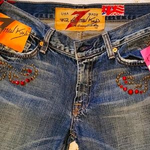 Women's Jeans 7 For All Mankind "The Great China Wall" boot cut size 31